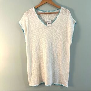 Fresh Produce Layla Tunic Sweater. Cotton Linen Blend. Size M/L.